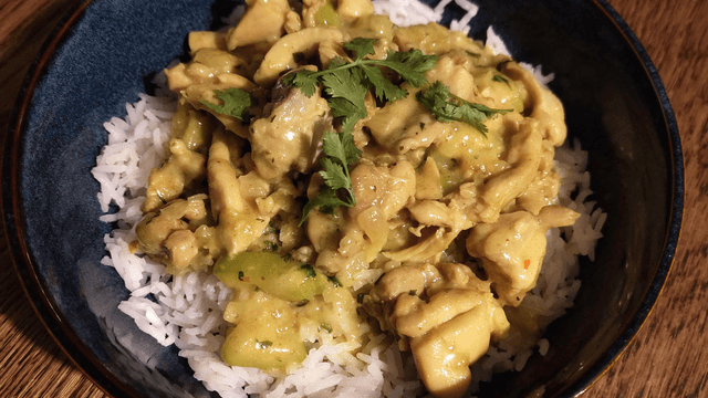 Quick chicken curry